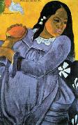 Paul Gauguin Woman with Mango oil painting on canvas